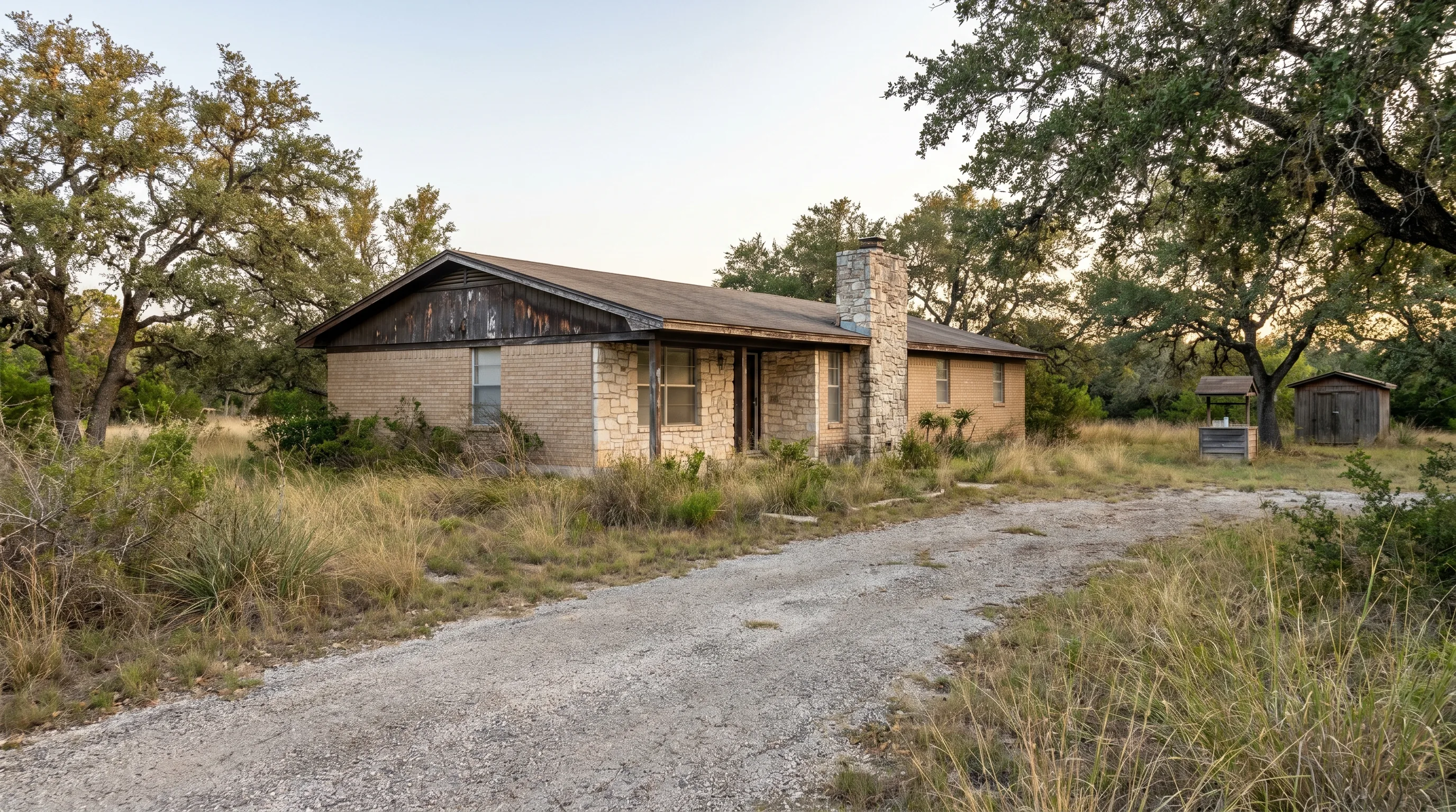 Recent Spring Branch 78070 purchase — 1980s country home on rural lot with Trinity Aquifer well